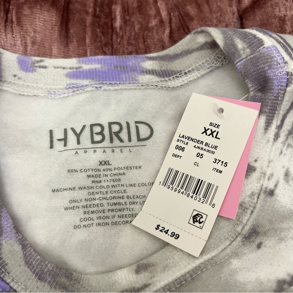 Los Angeles Lakers Purple Tie Dye Sweatshirt Hybrid Apparel - Picture 4 of 4